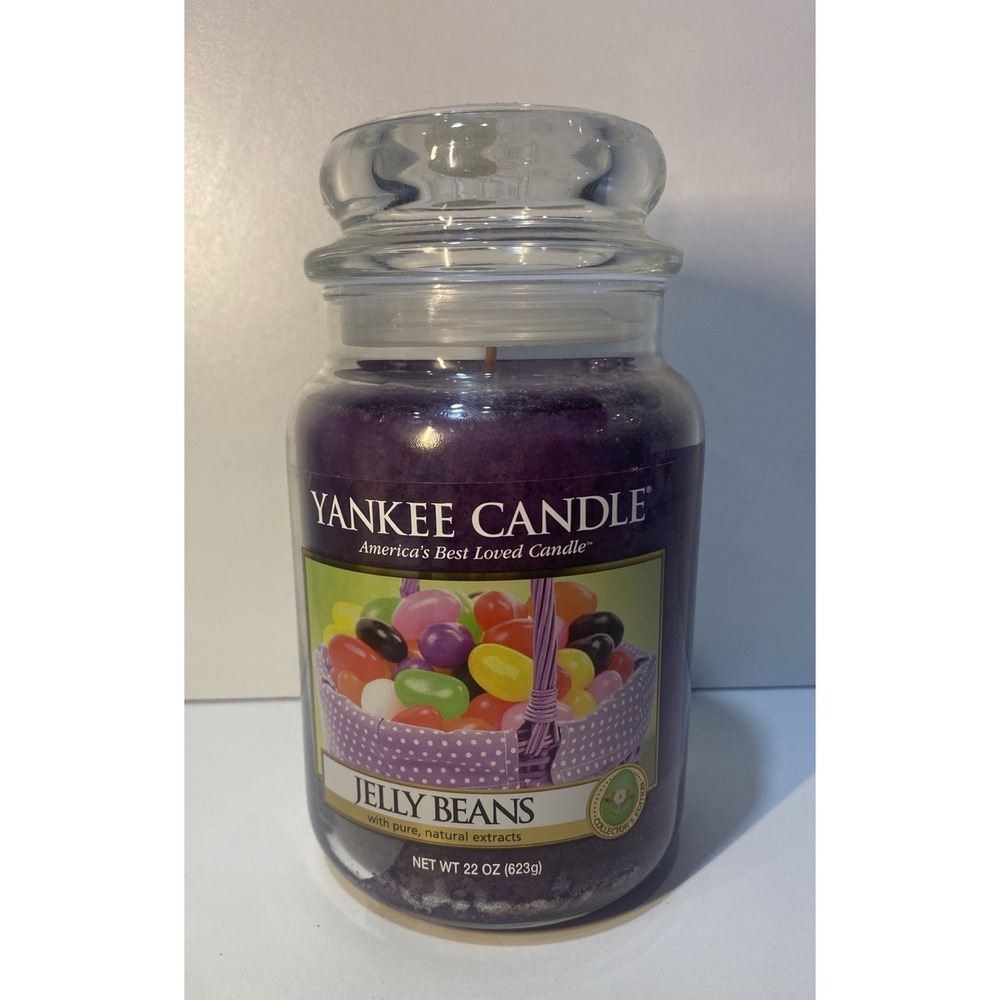 Yankee Candle JELLY BEANS Large 22 oz Jar - Retired Collector's Edition - RARE